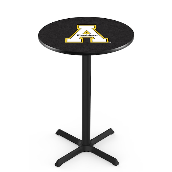42" Blk Wrinkle Appalachian State Pub Table